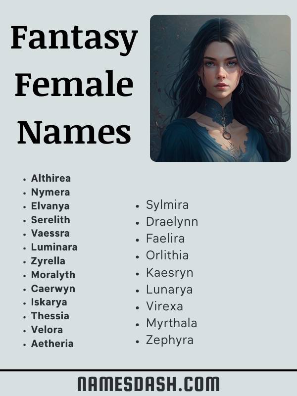 Fantasy Female Names