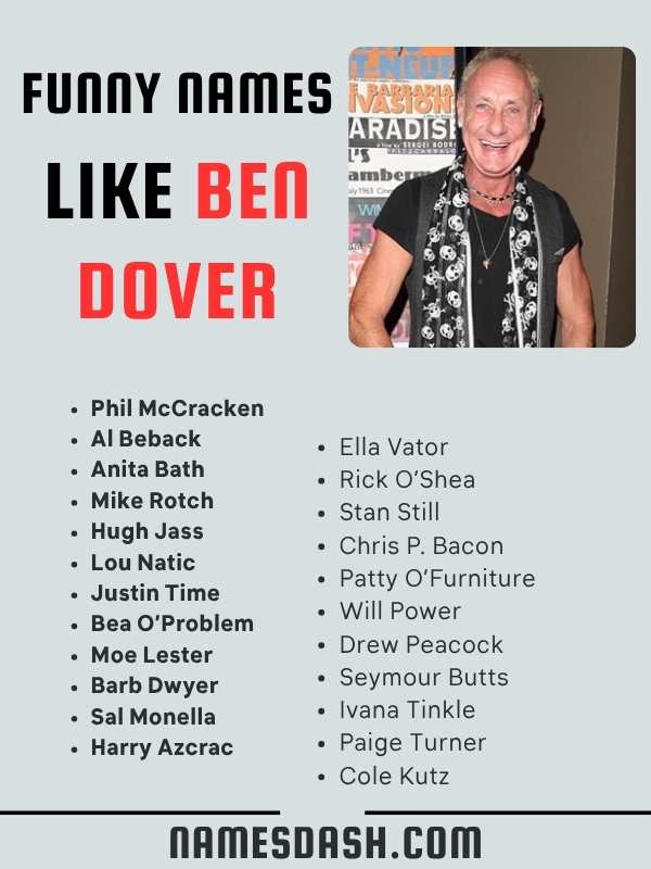 Funny Names Like Ben Dover