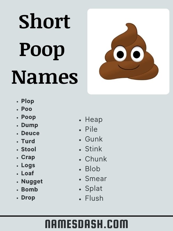 Short Poop Names