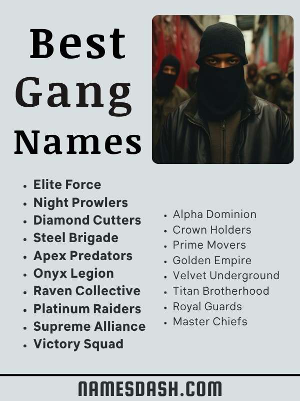 Best Gang Names