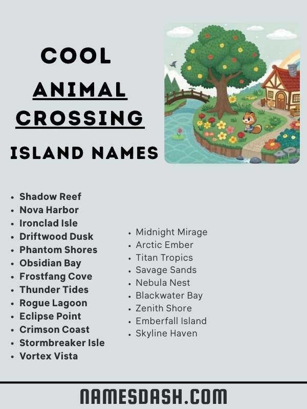Cool Animal Crossing Island Names