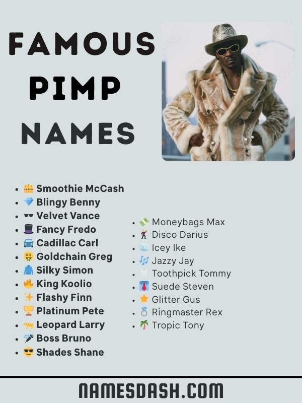 Famous Pimp Names