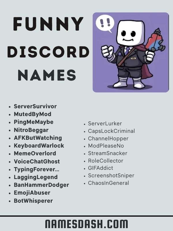 Funny Discord Names