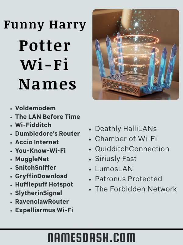 Funny Harry Potter Wi-Fi Names