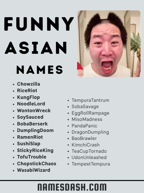 Funny Asian Names