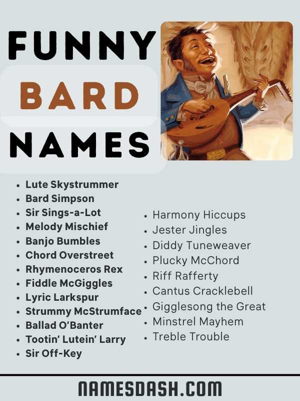 Funny Bard Names
