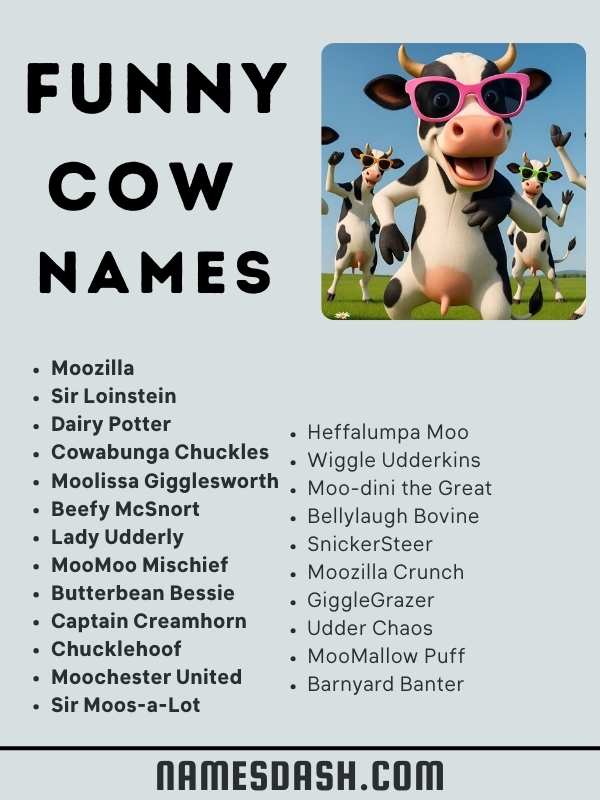 Funny Cow Names