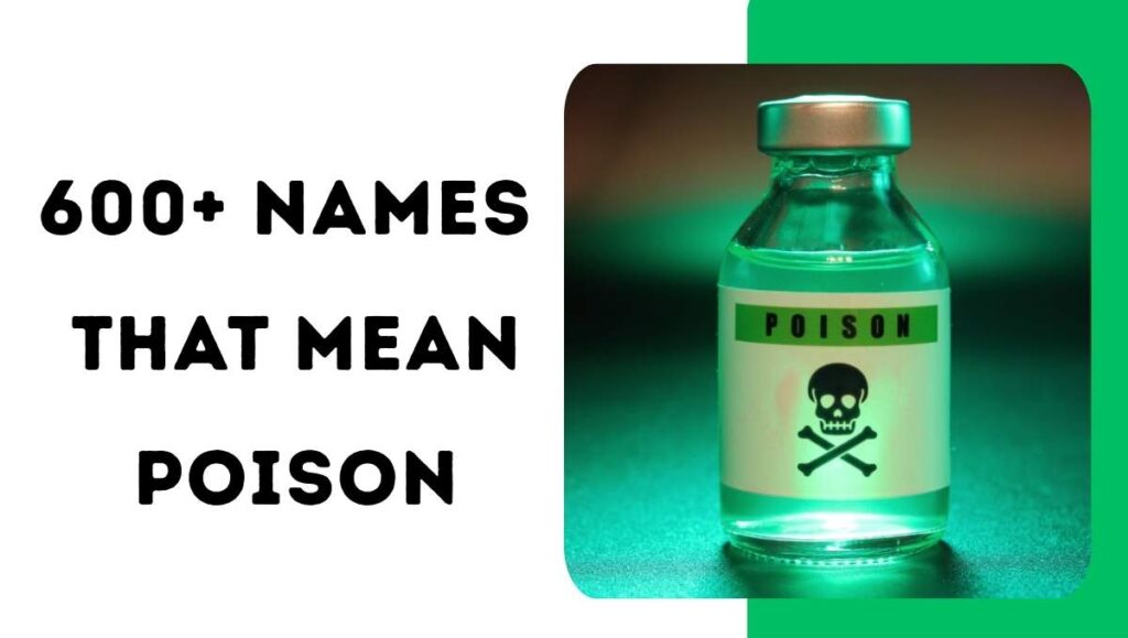 Names That Mean Poison