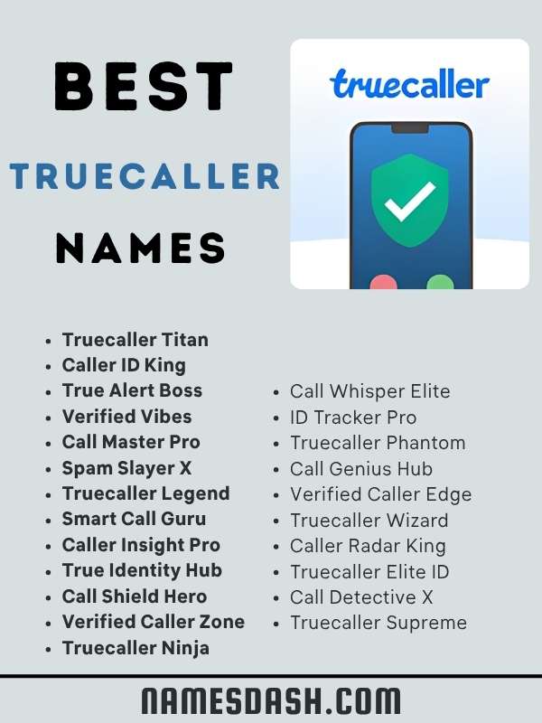Best Truecaller Names