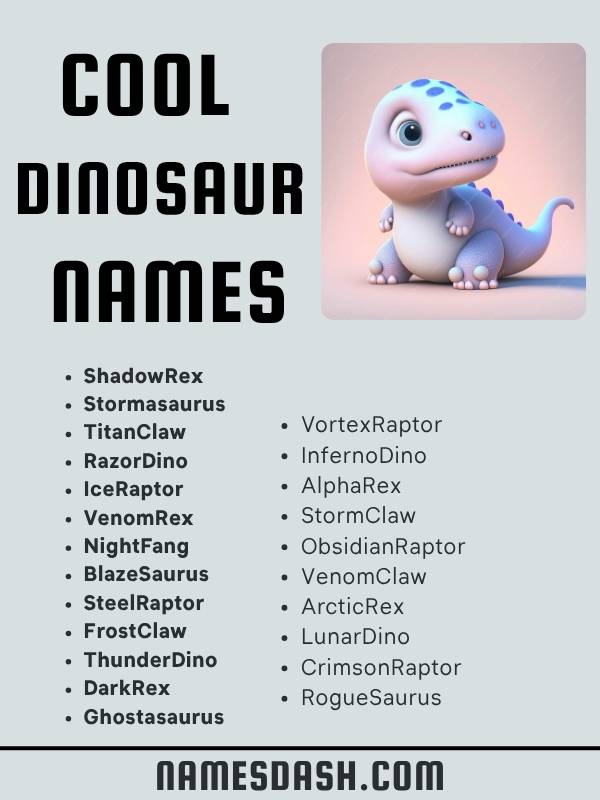 Cool Dinosaur Names