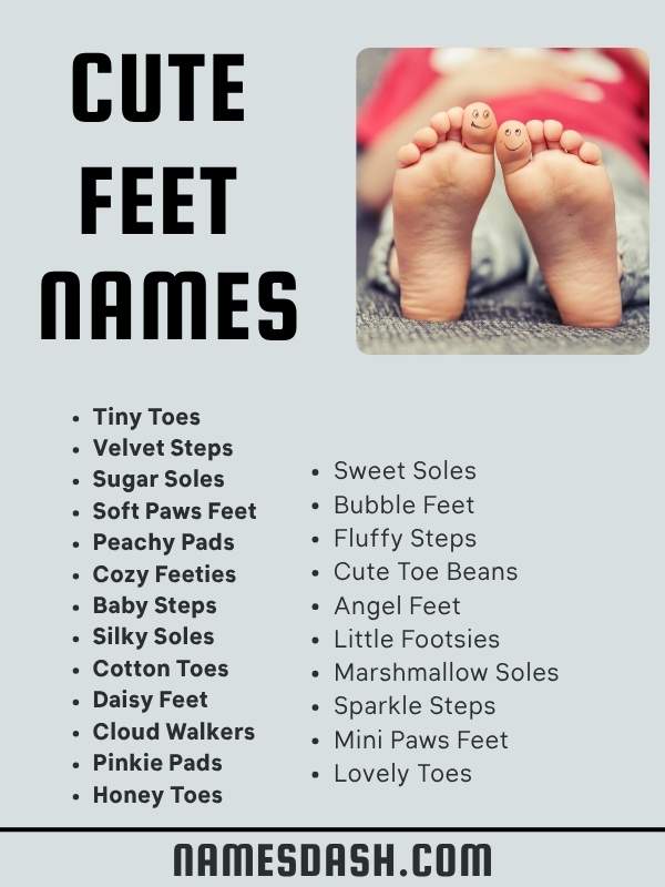 Cute Feet Names