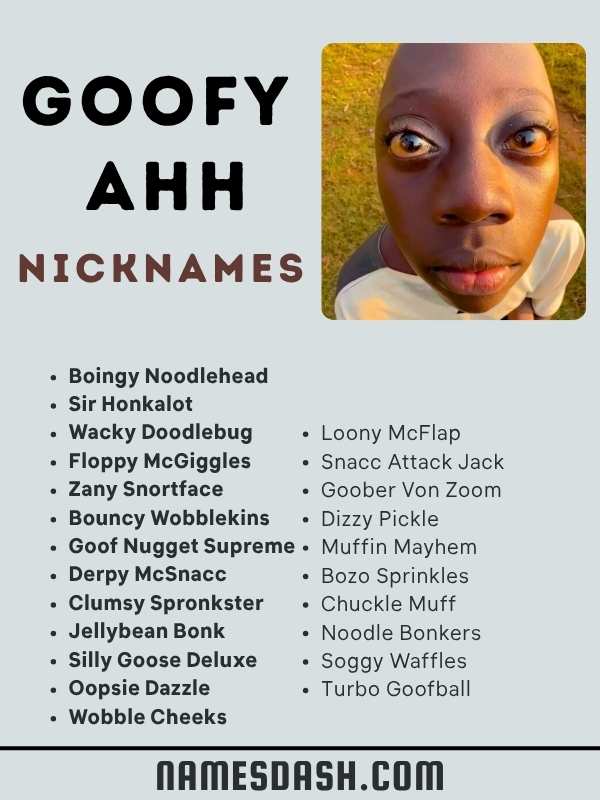Goofy Ahh Nicknames