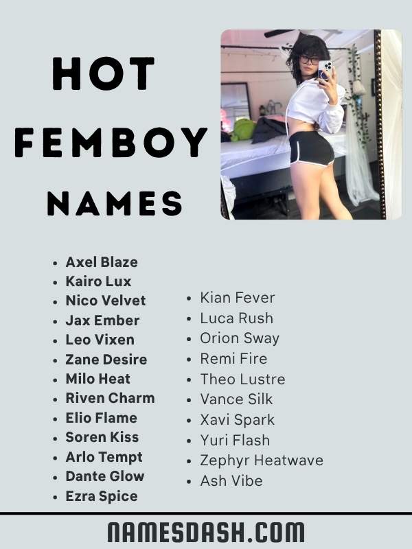 Hot Femboy Names