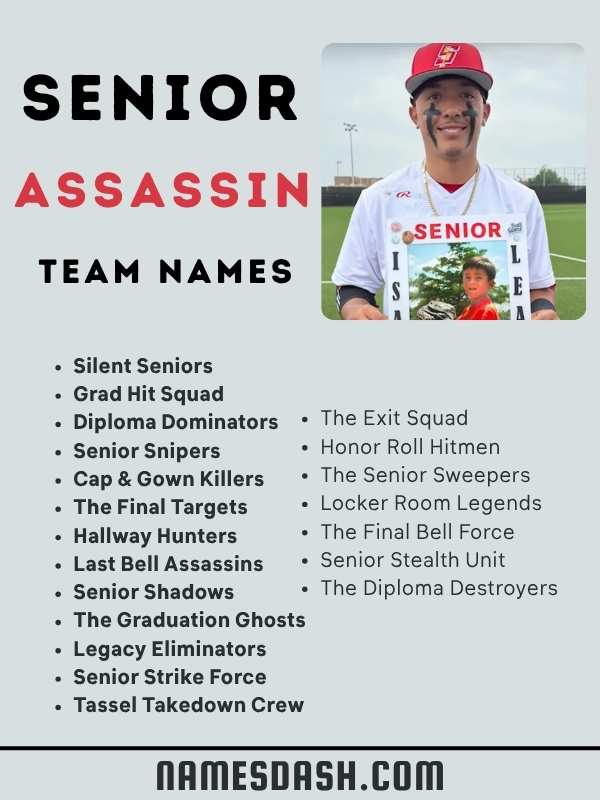Senior Assassin Team Names